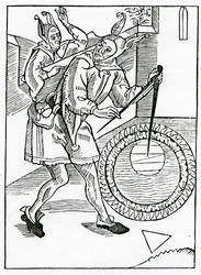 Of the Folly of Description and Inquisition of Various Countries and Regions, illustration from Alexander Barclay
